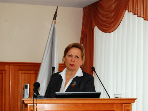 Выступление начальника Департамента по вопросам семьи и детей Томской области Людмилы Эфтимович