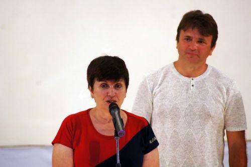 На открытии форума. Марина Гордеева и Тимур Кизяков.